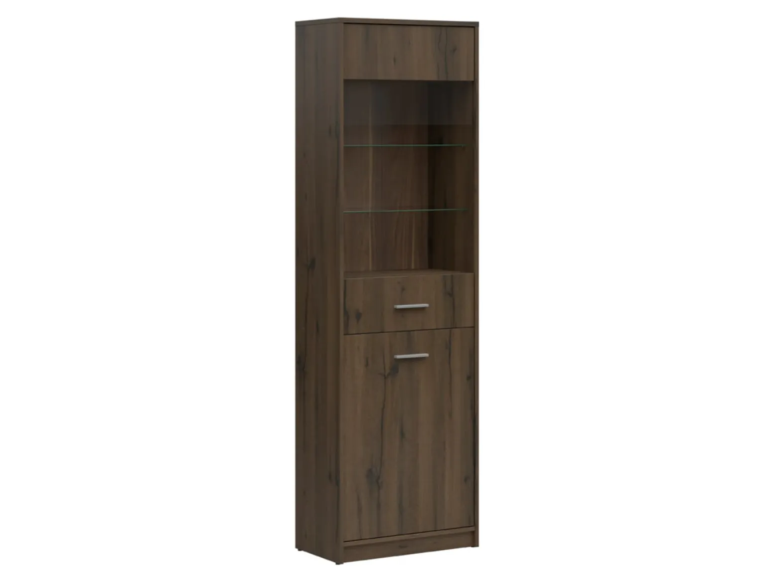 Witryna Nepo Plus 60 cm z 2 drzwiami dąb noble