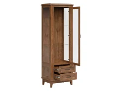 Witryna Reno 65 cm z drzwiami i 2 szufladami dąb april