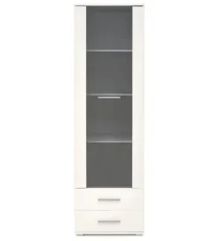 Witryna do salonu LIMA W-1 biała