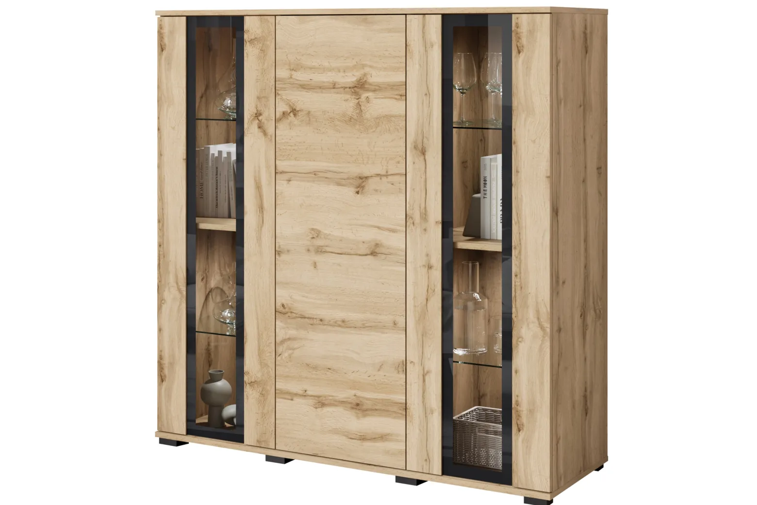 Witryna FARO 120 cm dąb wotan