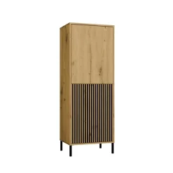 Witryna KAMARO 2DK SLIM/GŁADKI DĄB ARTISAN Lamele