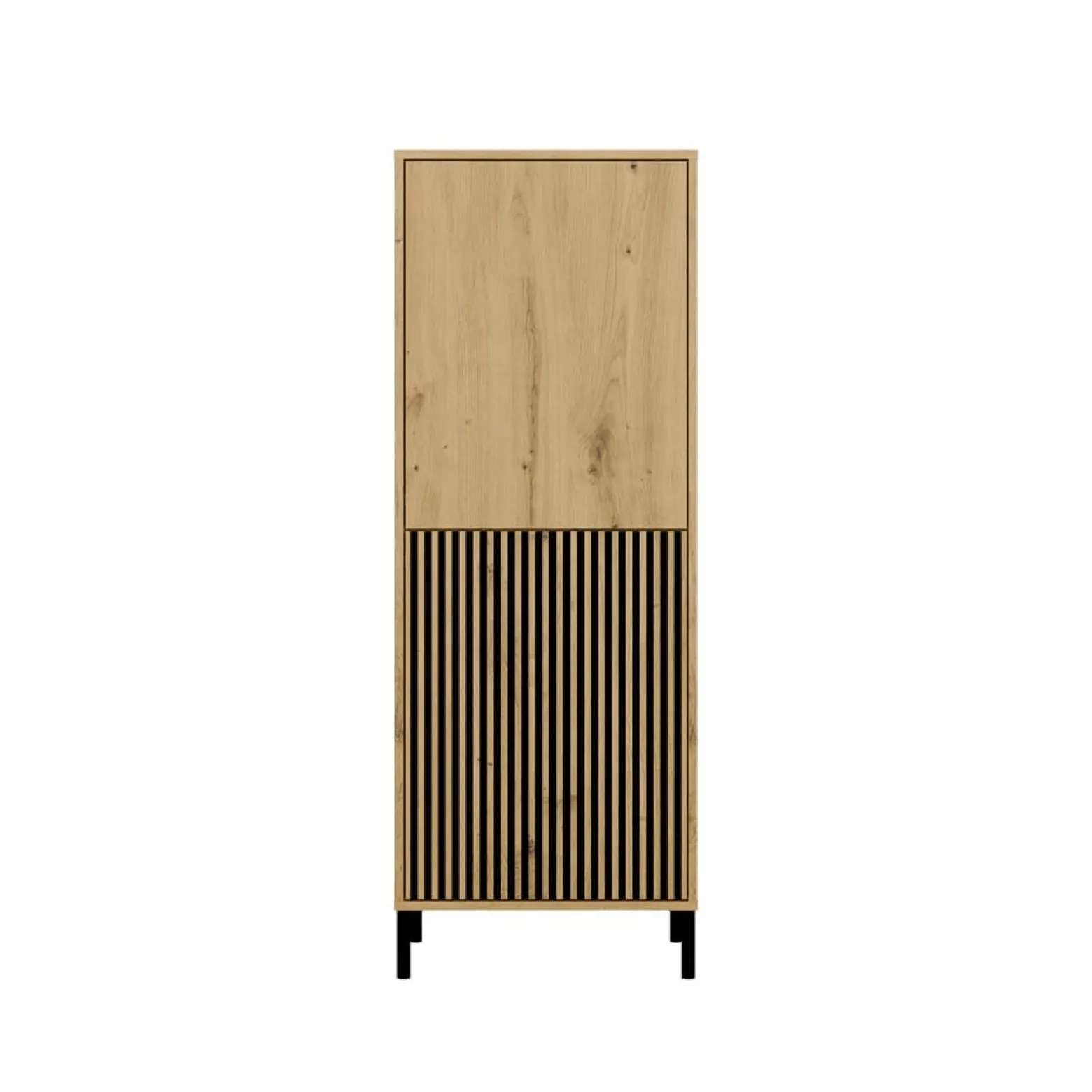 Witryna KAMARO 2DK SLIM/GŁADKI DĄB ARTISAN Lamele