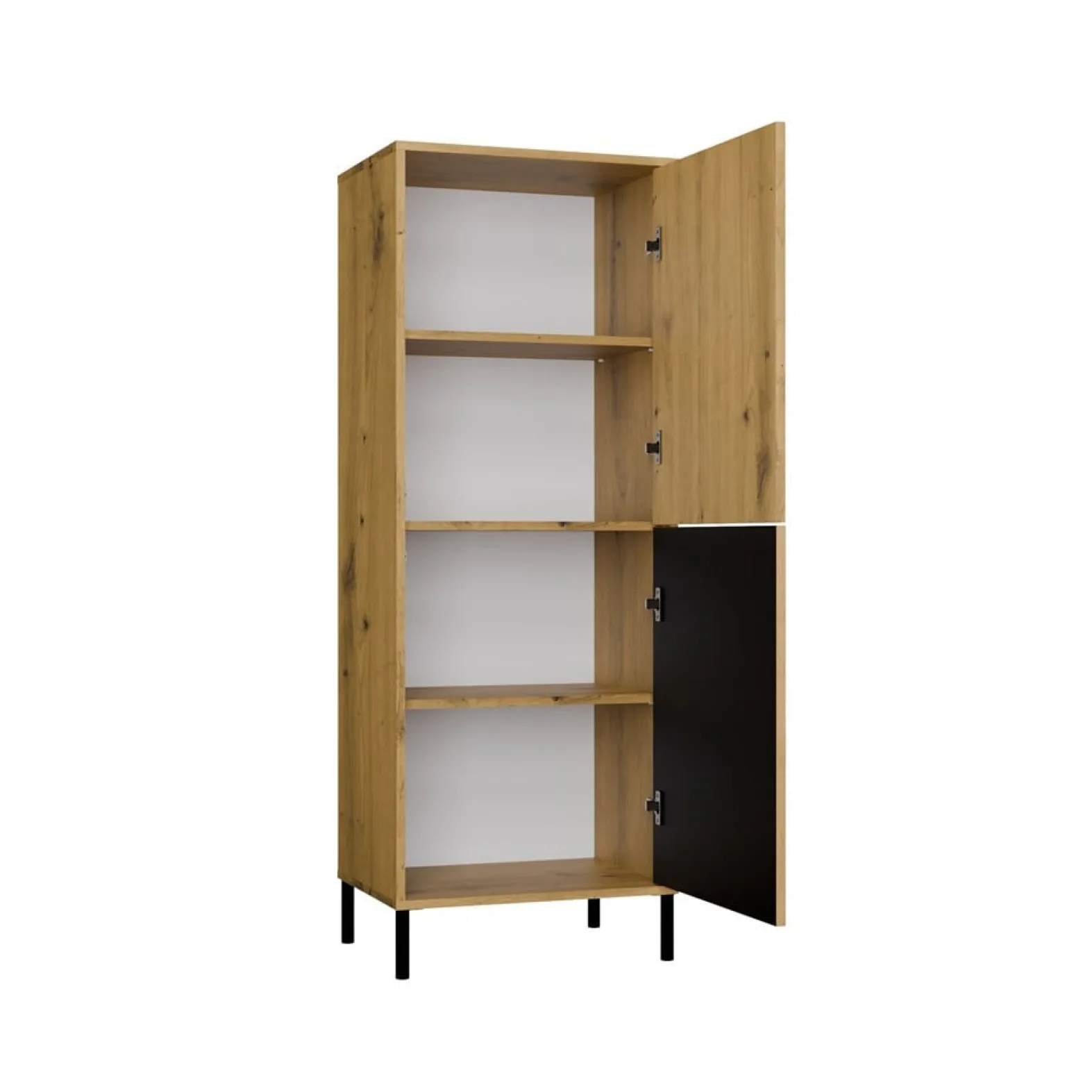 Witryna KAMARO 2DK SLIM/GŁADKI DĄB ARTISAN Lamele