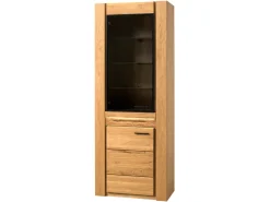 Witryna Velvet-10 75 cm z drzwiami lewostronna dąb natura