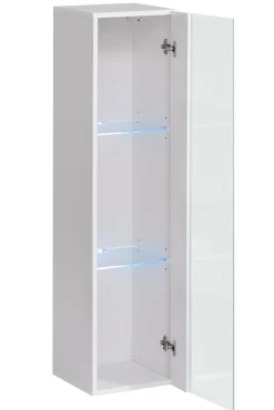 Witryna wisząca czarny połysk SWITCH 120 cm + LED