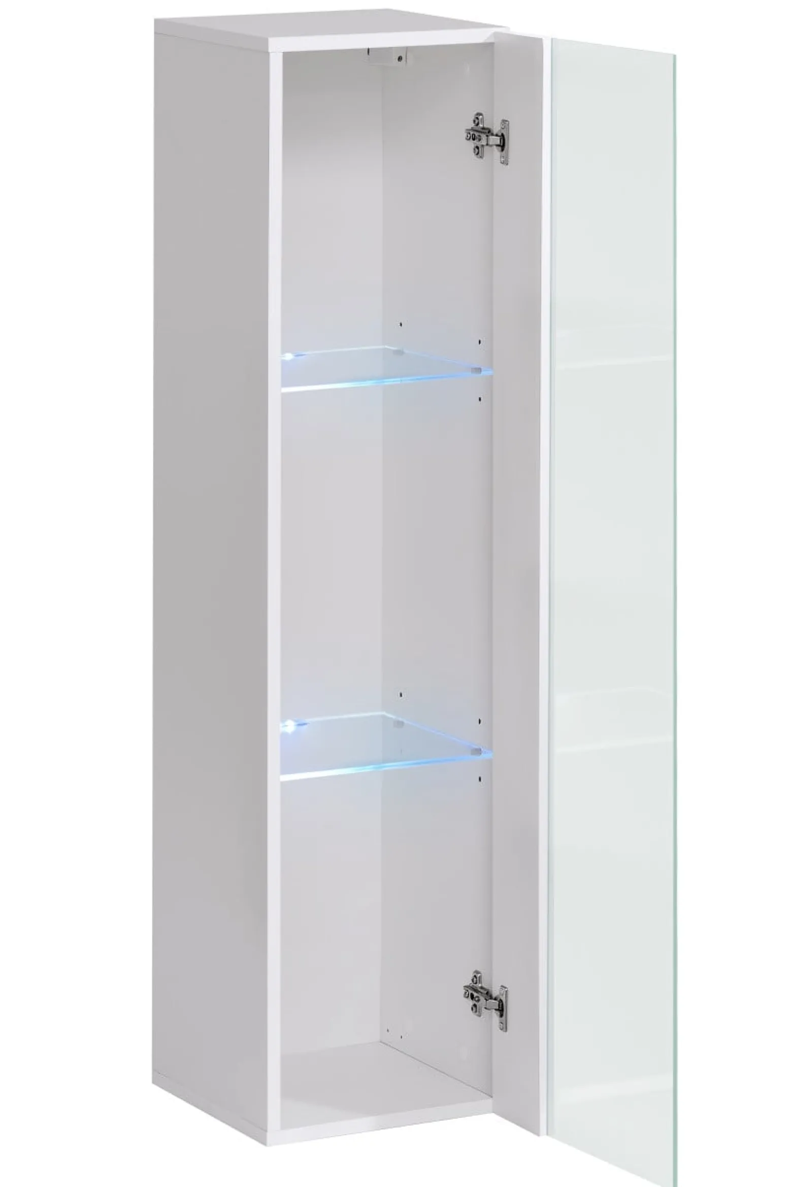 Witryna wisząca czarny połysk SWITCH 120 cm + LED