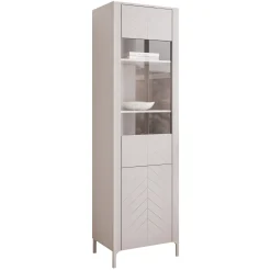 Witryna wąska wysoka LORIEN 60 cm kaszmir