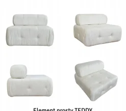 Wygodna Gustowna Sofa Modułowa Teddy 190 Cm - Możliwe Konfiguracje