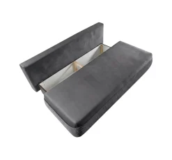 Wygodna sofa sztruksowa ADDA Ciemnoszara – funkcja spania, mechanizm DL