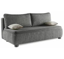Wygodna sofa sztruksowa ADDA Ciemnoszara – funkcja spania, mechanizm DL