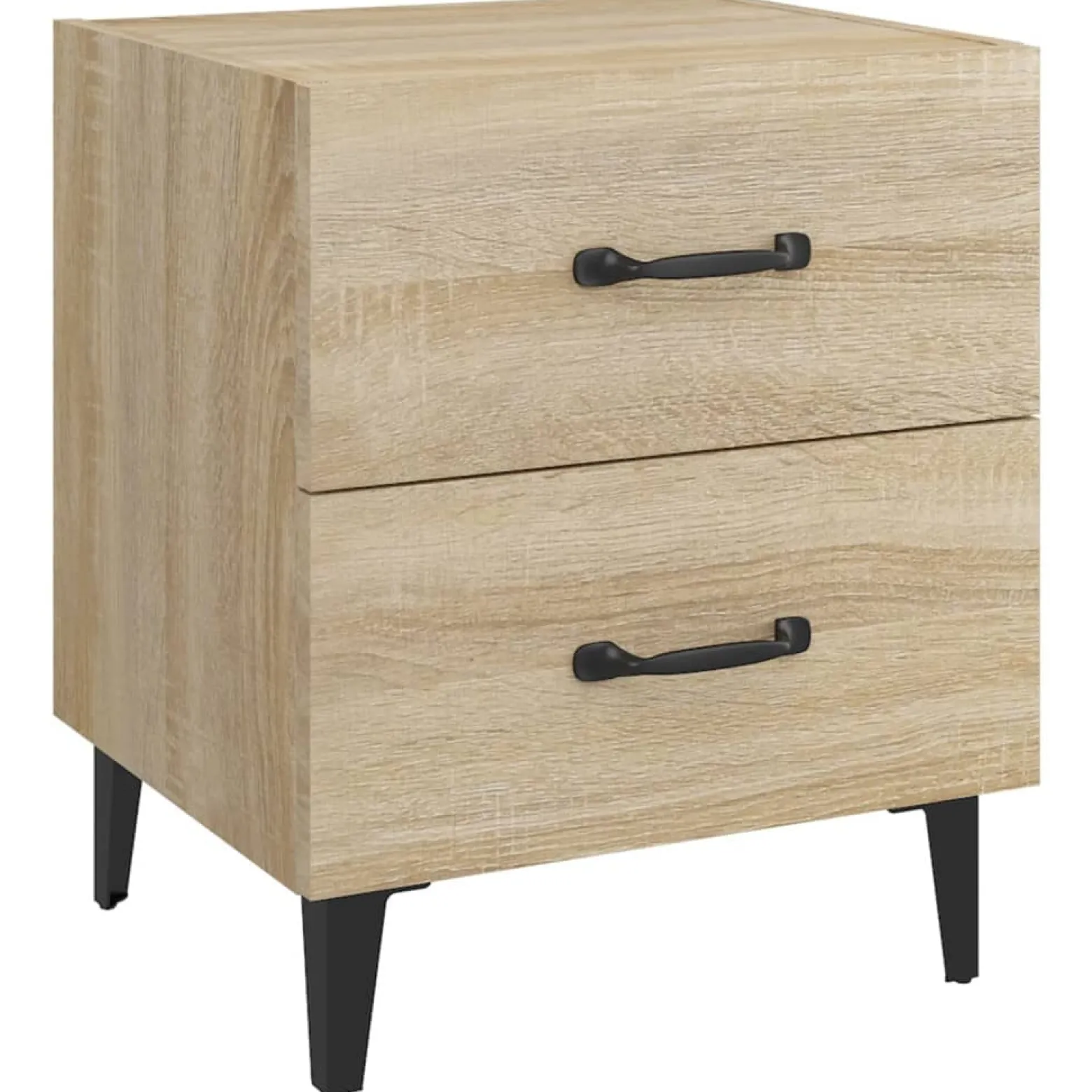 2x Szafka Nocna Komoda Stolik Półka Nocna Do Sypialni 40x35x47.5 cm