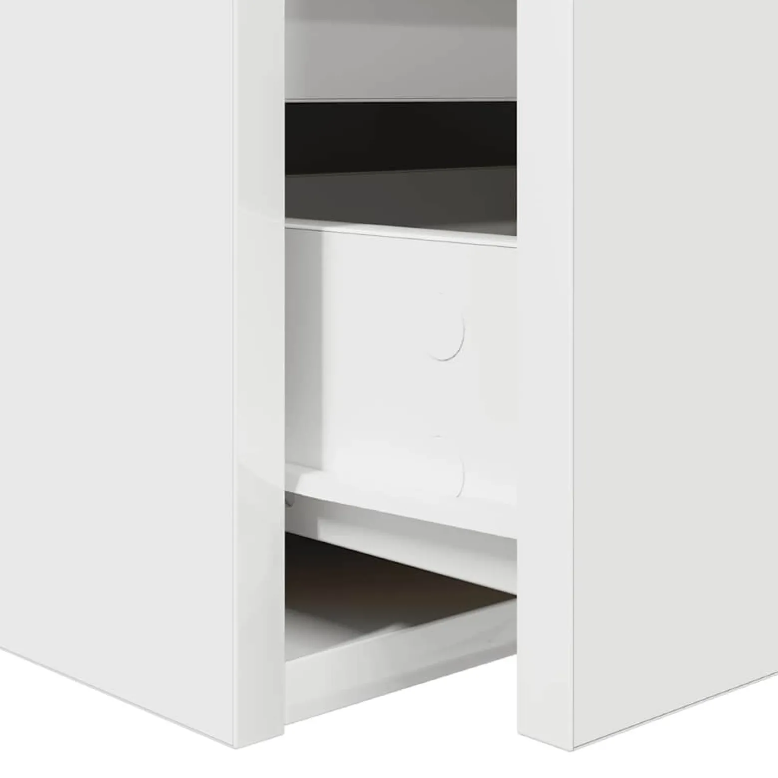 2x Szafka Nocna Wisząca Biała Komoda Stolik Nocny Do Sypialni 38x34x40 cm