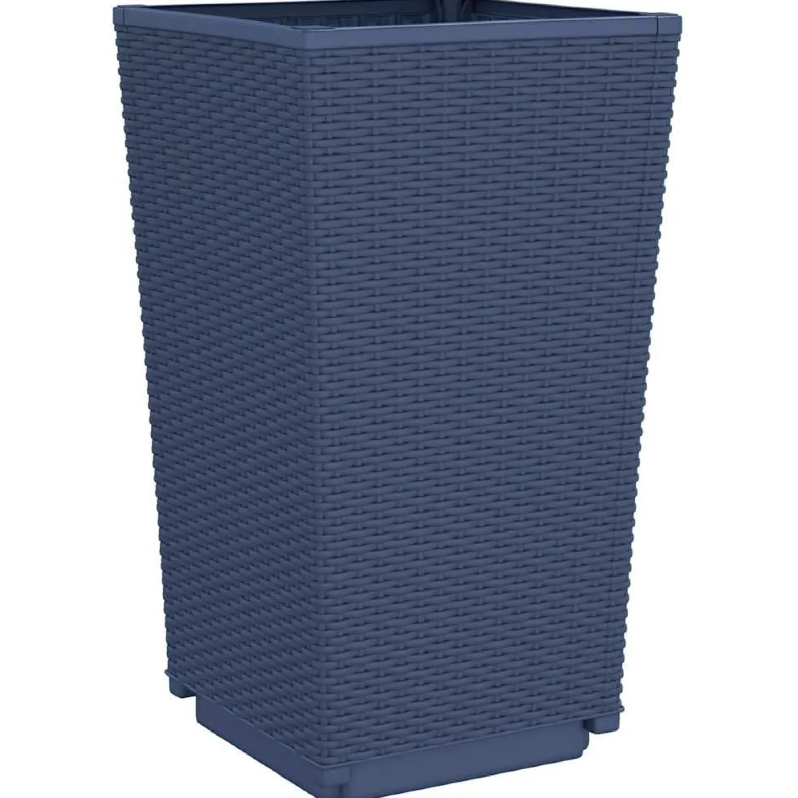 2x Donica Ogrodowa Szara Plastikowa Doniczka Na Ogród 32,5x32,5x57