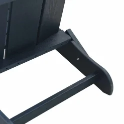 2x Krzesło Ogrodowe Granatowe Plastikowe Na Taras Balkon Ogród