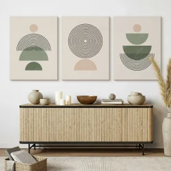 3x Obraz Set Minimalizm W Stylu Boho 30x40cm