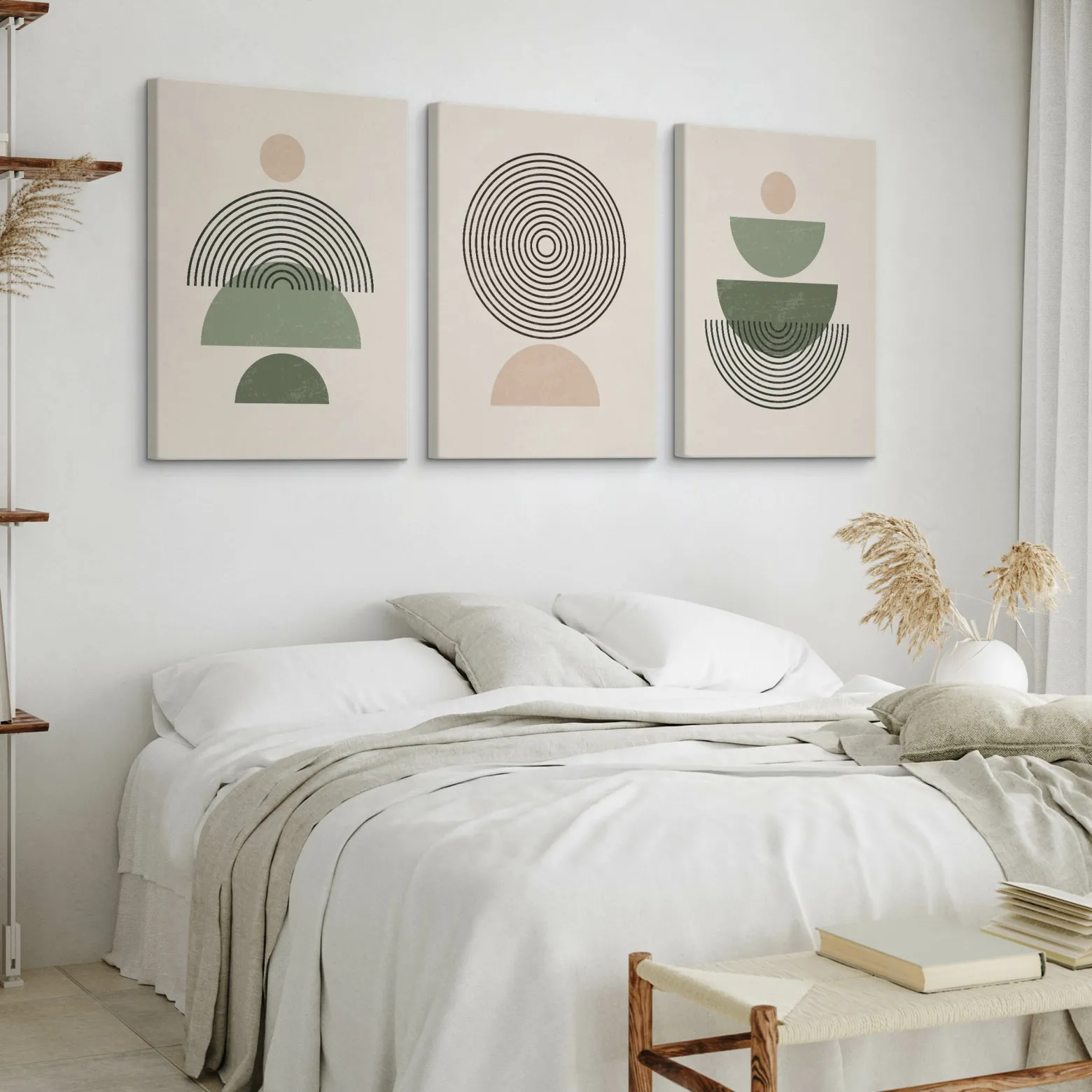 3x Obraz Set Minimalizm W Stylu Boho 30x40cm