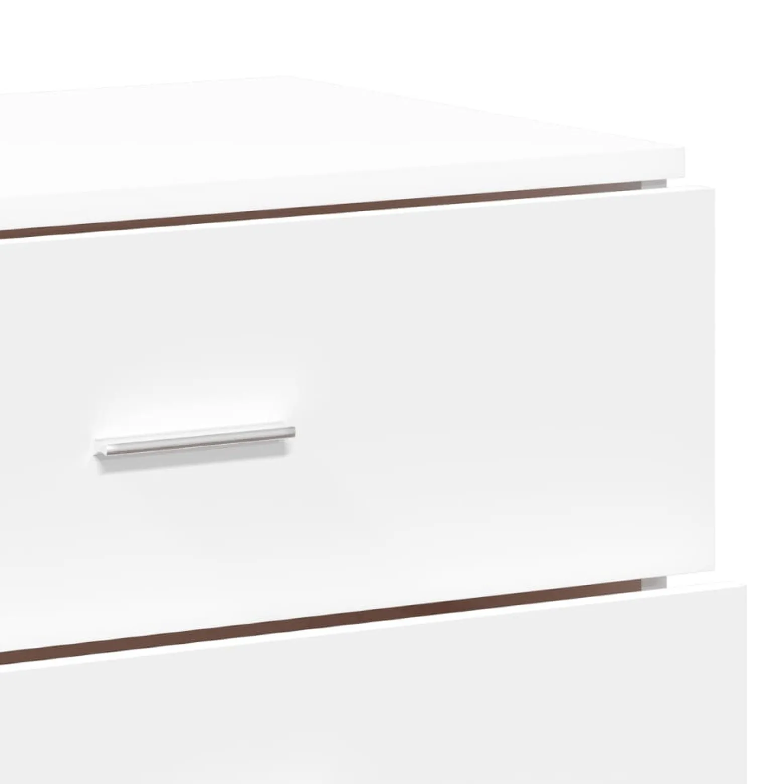 3x Szafka Biała 79x38x80 cm do Salonu Pokoju Sypialni