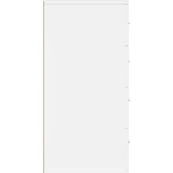 2x Szafka Biała z Drzwiami 60x39x80 cm do Salonu Pokoju Sypialni