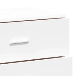 2x Szafka Biała z Drzwiami 60x39x80 cm do Salonu Pokoju Sypialni