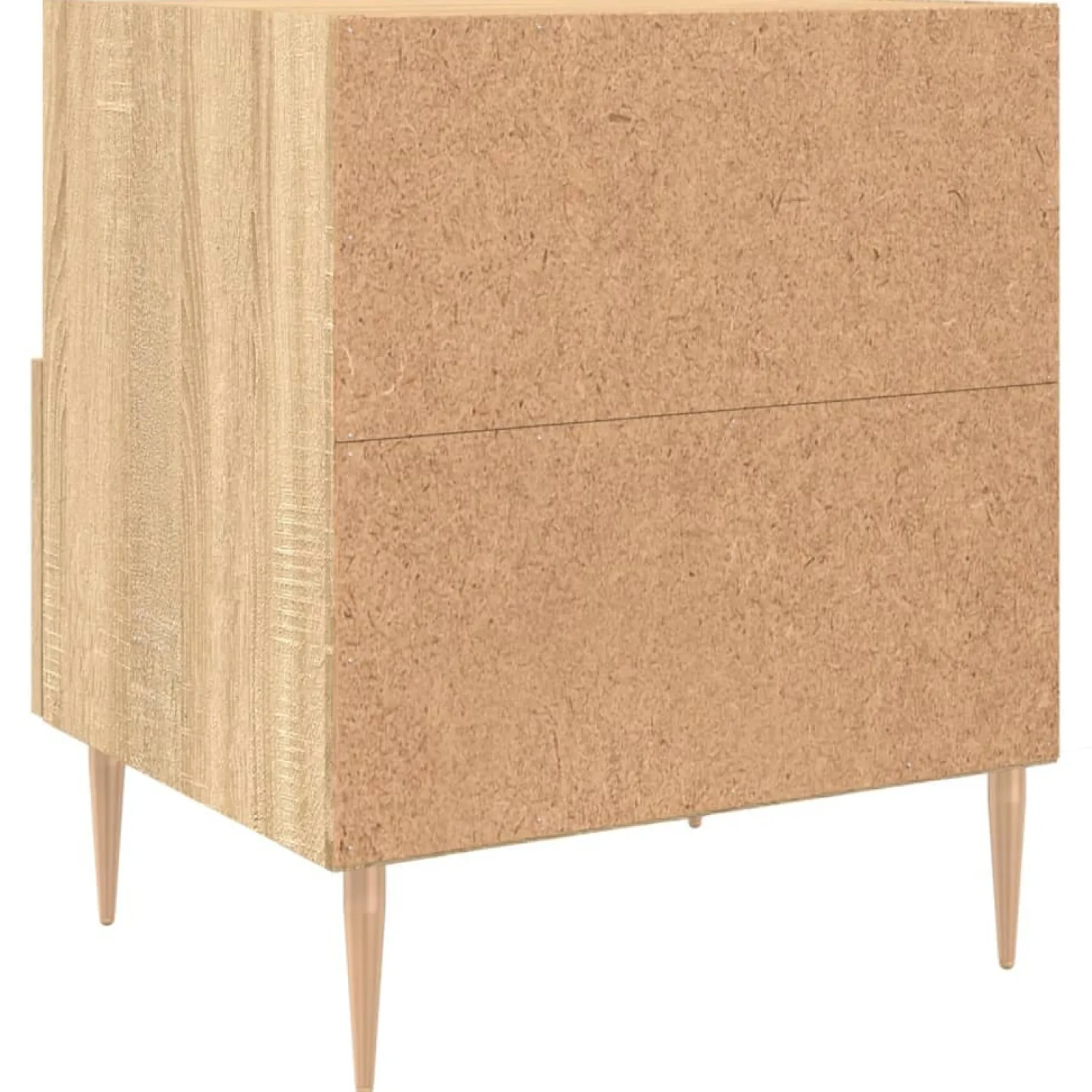 2x Szafka Nocna Komoda Brąz Stolik Półka Nocna Do Sypialni 40x35x47.5 cm