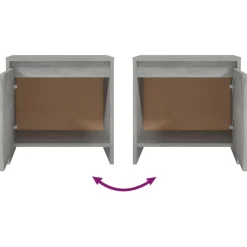 2x Szafka Nocna Komoda Stolik Półka Nocna Do Sypialni 45x34x44.5 cm