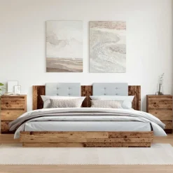 2x Szafka Nocna Komoda Stolik Półka Nocna Do Sypialni 40x35x62.5 cm