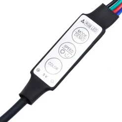 2x Szafka Nocna Stolik Biała z Szufladą z LED Do Sypialni 43x34x45 cm