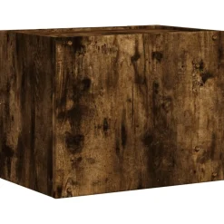 2x Szafka Nocna Stolik Brązowa z Szufladą Wisząca Do Sypialni 45x30x35 cm