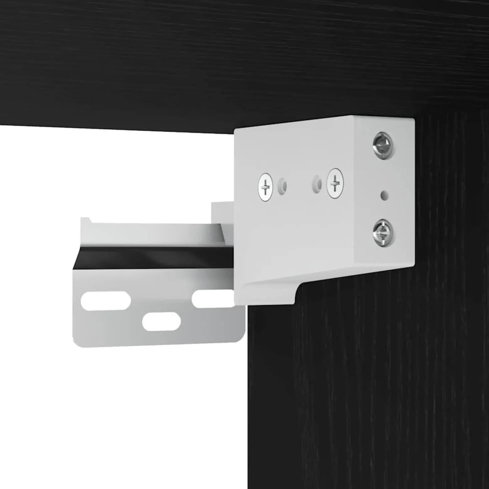 2x Szafka Nocna Stolik Czarna z Szufladą Wisząca Do Sypialni 45x26x28,5 cm