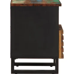 2x Szafka Nocna Stolik Komoda Brązowa z Szufladą Do Sypialni 40x34x46 cm