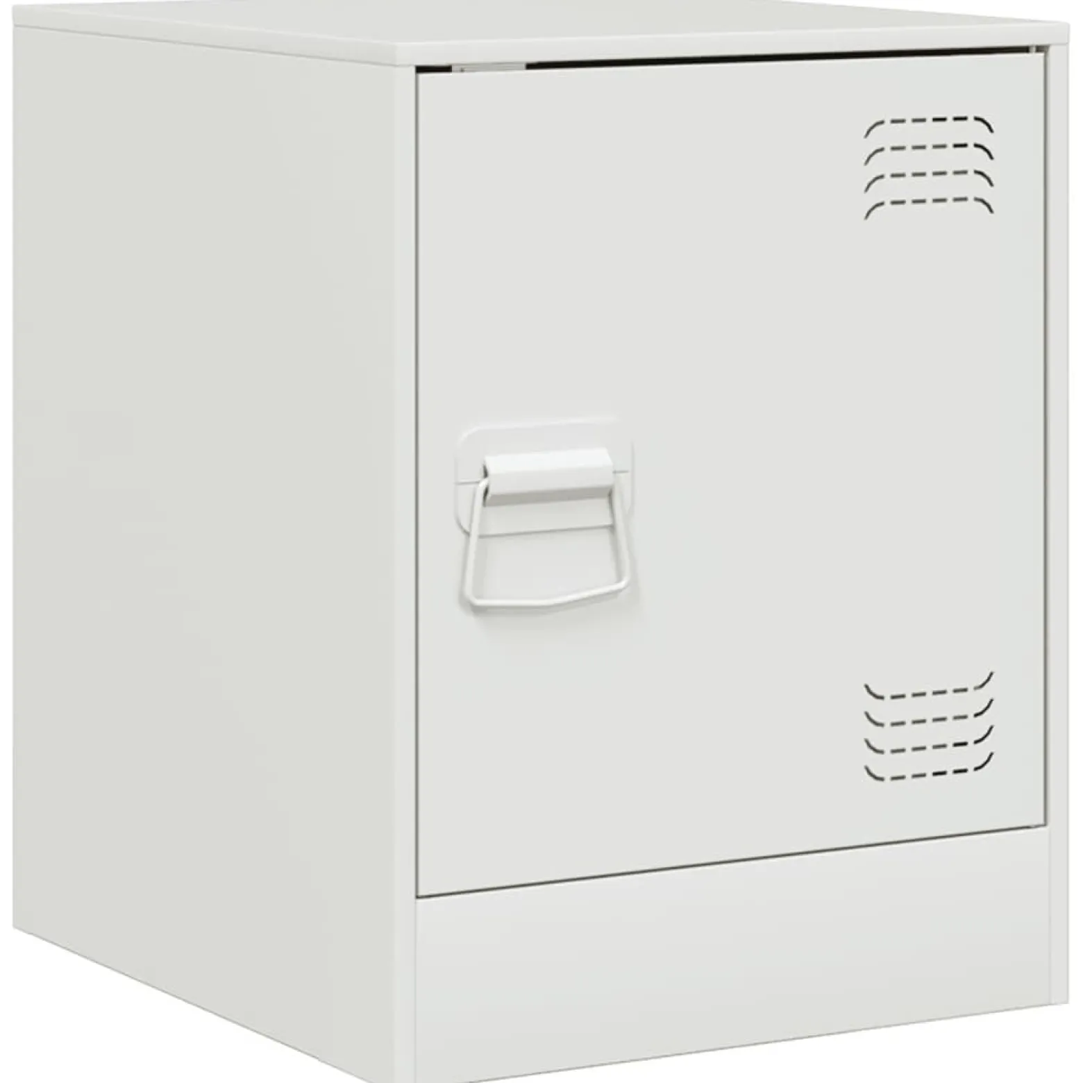 2x Szafka Nocna Stolik Komoda Biała z Drzwiami Do Sypialni 34,5x39x44 cm