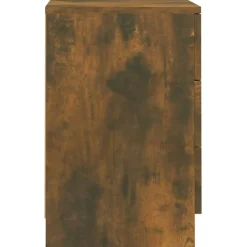 2x Szafka Nocna Stolik Komoda Brązowa z Szufladą Do Sypialni 38x35x56 cm