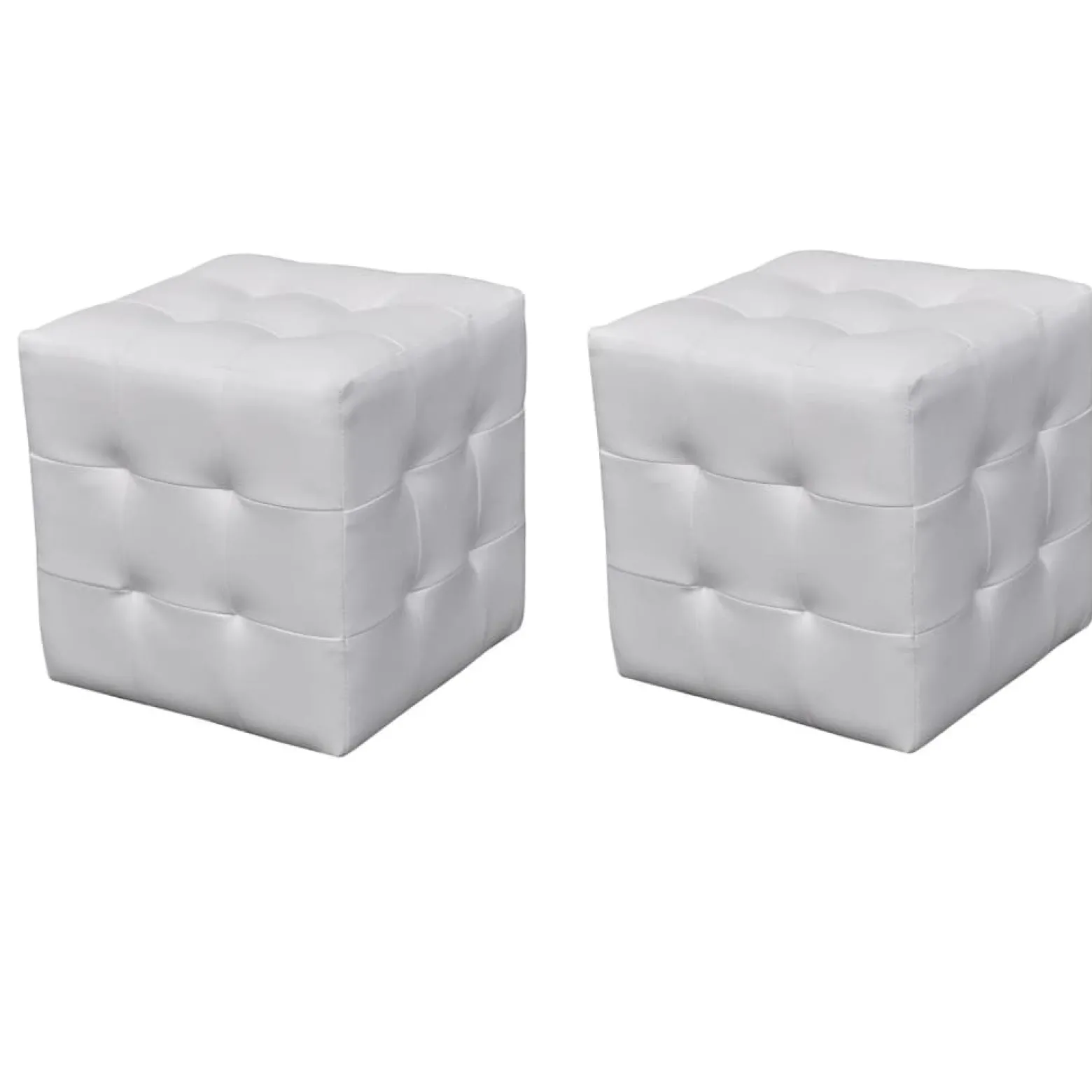 2x Szafka Nocna Stolik Komoda Biała Do Sypialni Pokoju Salonu 30x30x30 cm