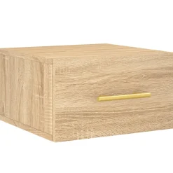 2x Szafka Nocna Wisząca Brąz Komoda Stolik Nocny Do Sypialni 35x35x20 cm
