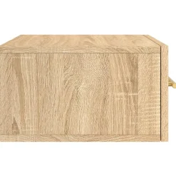 2x Szafka Nocna Wisząca Brąz Komoda Stolik Nocny Do Sypialni 35x35x20 cm