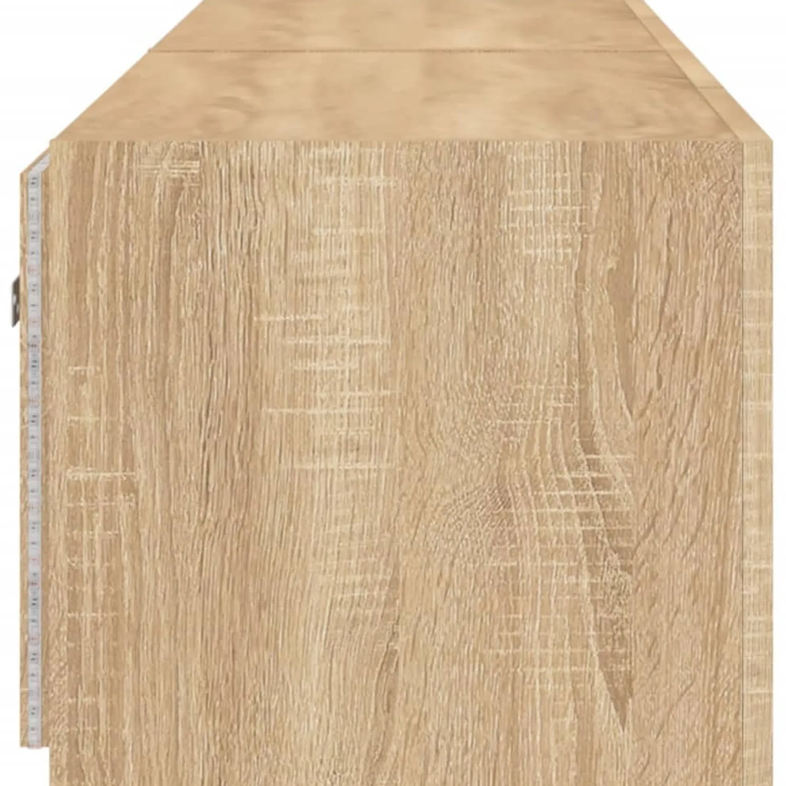 2x Szafka RTV Wisząca Stolik Półka Brązowa LED 80x35x31 cm