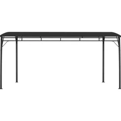 Zadaszenie ogrodowe Antracyt 4 x 3 x 2.55 m Poliester vidaXL