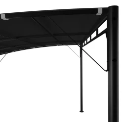 Zadaszenie ogrodowe Antracyt 4 x 3 x 2.55 m Poliester vidaXL