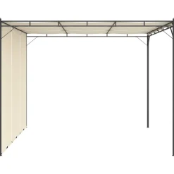 Zadaszenie ogrodowe Kremowy 3 x 3 x 2.25 m Tkanina vidaXL