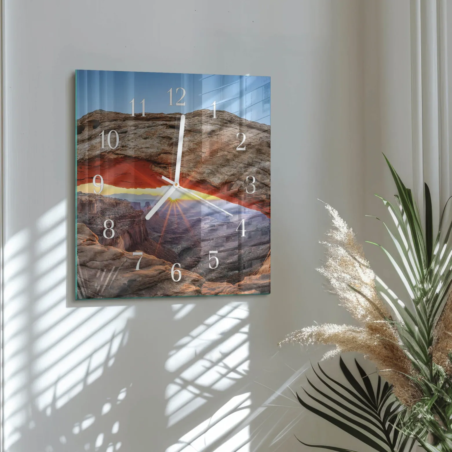 Zegar ścienny 30x30 Wielki Kanion nowoczesny do salonu