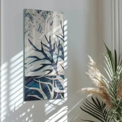 Zegar na ścianę 30x60 Gałęzie nowoczesny na ścianę