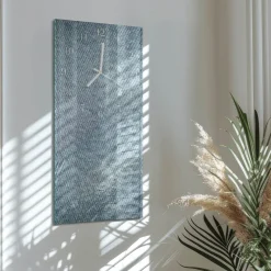 Zegar na szkle 30x60 Plastikowy dekoracyjny na ścianę