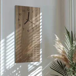 Zegar natura 30x60 Tabela nowoczesny do salonu