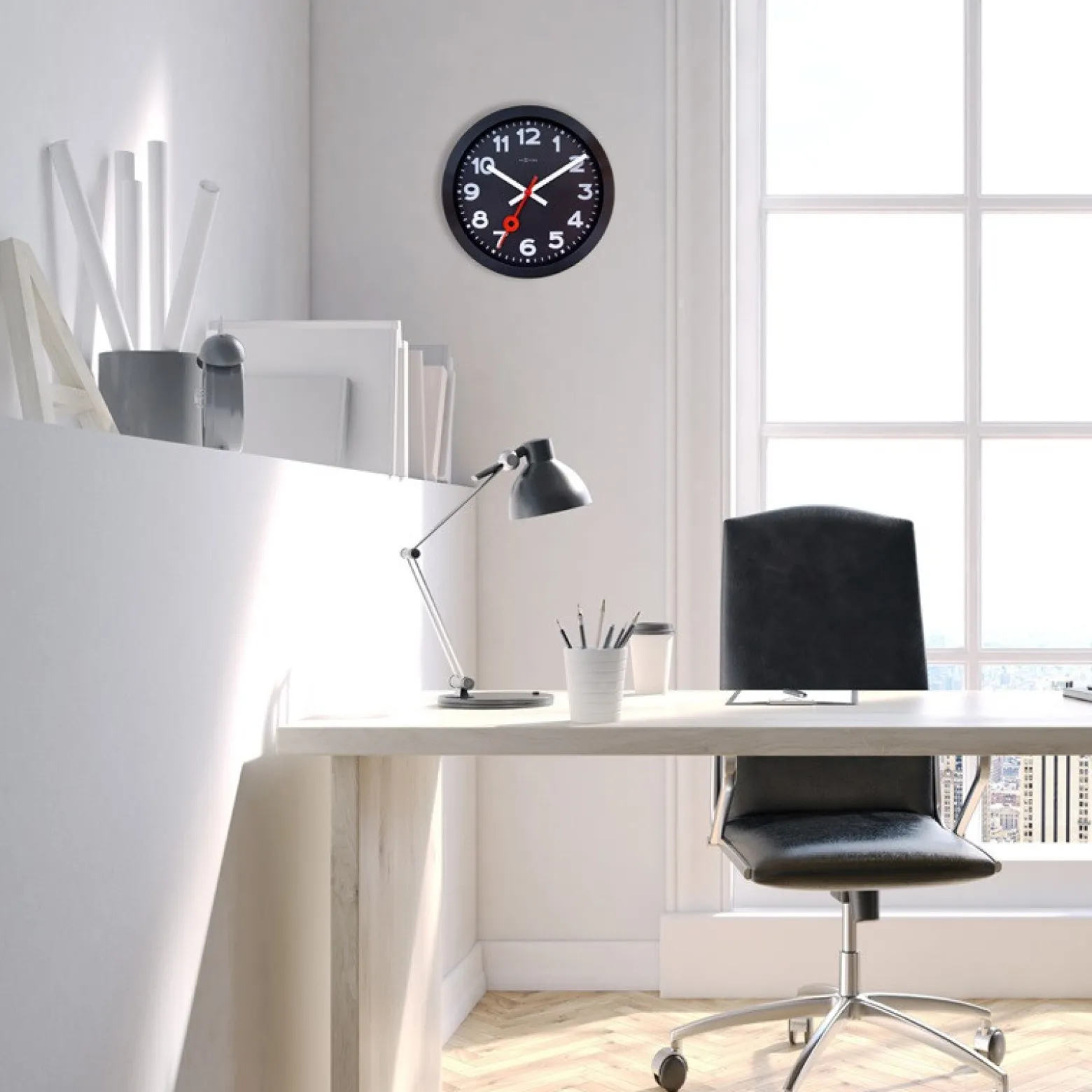 Zegar Nextime 3544 Arzw 'Station All Black'