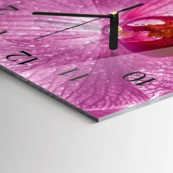 Zegar premium 30x30 Orchidea dekoracyjny na ścianę