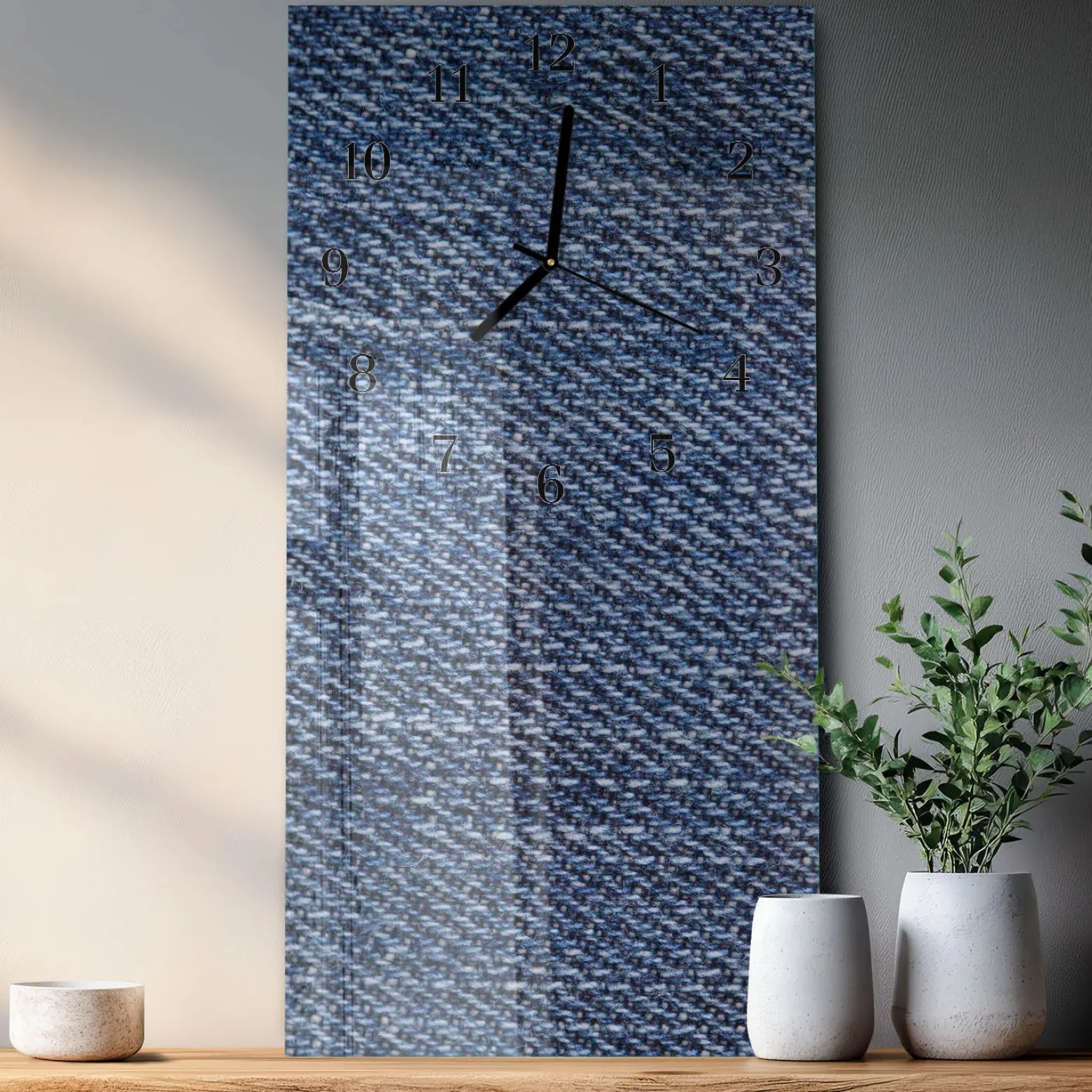 Zegar premium 30x60 Plastikowy zegar ścienny