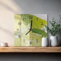 Zegar aqua 30x30 Woda Wapienna owoce lód świeżość napój plaster