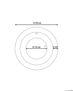 Zegar ścienny stalowy bez numeracji ⌀ 30 cm czarny