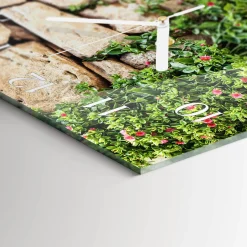 Zegar ścienny 30x30 Kamienie Natura nowoczesny do salonu