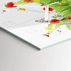 Zegar ścienny 30x30 Łąka nowoczesny do salonu